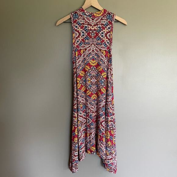 Anthropologie Maeve Lilt Swing Dress Size Small Sleeveless Red Stretch Jersey - Picture 11 of 16